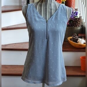 Express Women's Gray Sleeveless Top S